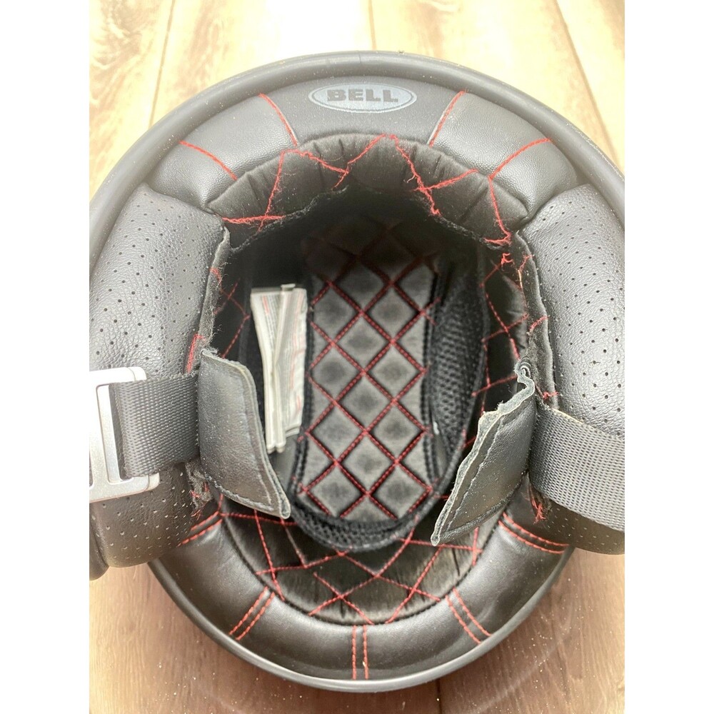 Bell Custom 500 Motorcycle Helmet MATTE BLACK w/TWO Bell Bubble Shields XS - Picture 8 of 13